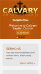 Mobile Screenshot of calvarybaptistss.com