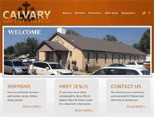 Tablet Screenshot of calvarybaptistss.com